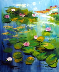 Seerosen im Garten von Monet