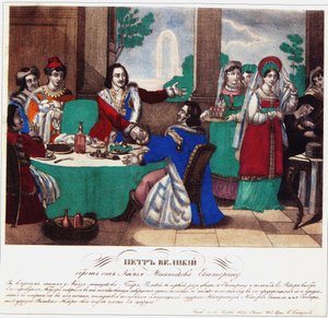 Peter der Große nimmt Menshikov Katharina weg von Russian Master