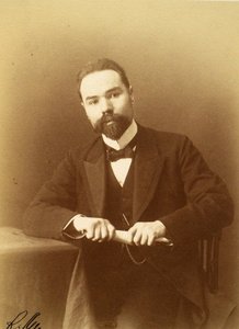 Porträt des Autors und Dichters Valery Jakowlewitsch Brjussow von Russian Photographer