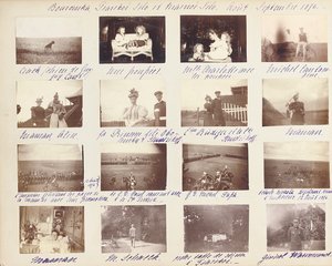 Die russische kaiserliche Familie, Seite aus einem Fotoalbum, ca. 1897-99