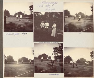 Die russische kaiserliche Familie, Seite aus einem Fotoalbum, ca. 1897-99