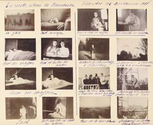 Die russische kaiserliche Familie, Seite aus einem Fotoalbum, ca. 1897-99 (s/w Foto)