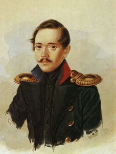 Porträt von Mikhail Lermontov, ca. 1838