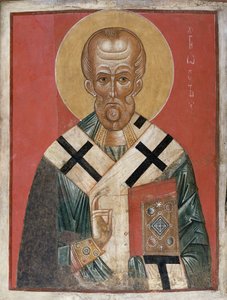 St. Nikolaus, Nowgoroder Schule, ca. 1300 von Russian School
