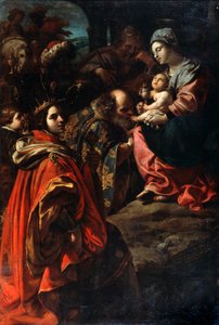 Die Anbetung der Könige, spätes 16. oder 17. Jahrhundert von Rutilio di Lorenzo Manetti