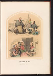 Klederdracht van Arnemuiden in Zeeland, 1857