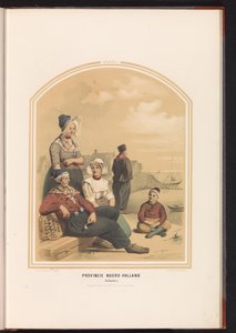 Tracht von Volendam in Nordholland, 1857