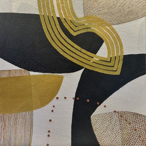 Abstrakte goldene Kurven