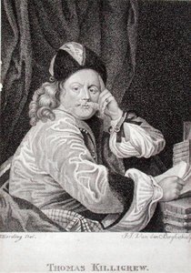 Thomas Killigrew (1612-83), graviert von J.J. Van den Bergh von S. (after) Harding