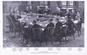 Das Kriegsministerium, aus After Pretoria: Der Guerillakrieg veröffentlicht von Harmsworth Bros Limited, 1901
