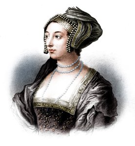 Anne Boleyn, zweite Frau von Heinrich VIII., 19. Jahrhundert von S. Freeman
