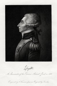 Marquis de Lafayette, französischer Militärführer und Staatsmann, 1845