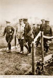 General Joffre mit Sir John French und Sir Douglas Haig an der Front, 1914-19
