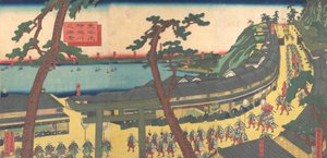 Ansicht von Kanagawa auf der Tokaido-Straße von Sadahide Utagawa