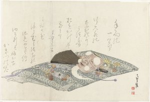 Tuch mit Nō-Maske