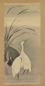 Zwei Reiher und Lotus von Sakai Hoitsu
