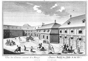 Ansicht des Marstallhofs von Salomon Kleiner