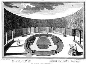 Prospekt eines runden Bosketts von Salomon Kleiner