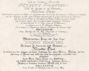 Titelblatt des neunten Teils von Salomon Kleiner
