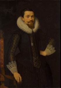 Porträt von Pieter Boudaen Courten (1594-1668) von Salomon Mesdach (attributed to)
