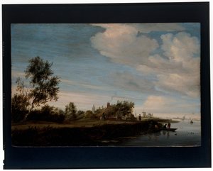 Ein Haus an einem Fluss von Salomon van Ruisdael or Ruysdael