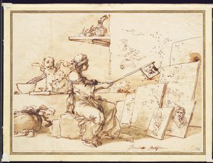 Allegorie der schlechten Malerei, ca. 1649-50 von Salvator Rosa