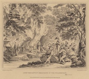 Johannes der Täufer predigt in der Wüste, Matthäus von Salvator Rosa