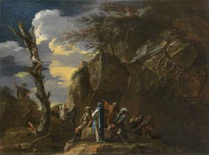 Die Kreuzigung des Polykrates, ca. 1664 von Salvator Rosa