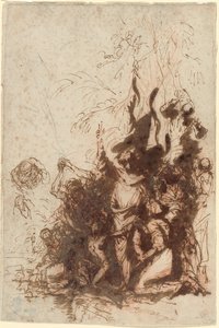 Die Auferweckung des Lazarus von Salvator Rosa