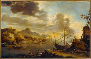 Der Golf von Salerno von Salvator Rosa