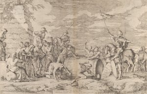 Der Tod von Marcus Atilius Regulus, gezeigt, wie er von den Karthagern in ein Fass genagelt wird, ca. 1661-62