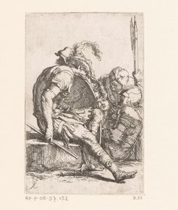 Vier Soldaten Kleine Figuren (Serientitel) Figurine (Serientitel) von Salvator Rosa
