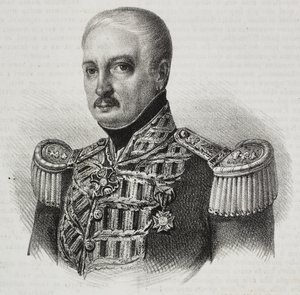 Porträt von Marschall Francesco Maria Tanchi (1773-1843), Lithographie von Salvatore Puglia aus Poliorama Pittoresco, Nr. 46, 24. Juni von Salvatore Puglia
