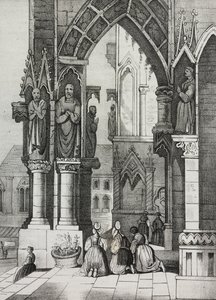 Regensburger Dom, Deutschland, Lithographie von Salvatore Puglia aus Poliorama Pittoresco, Nr. 12, 30. Oktober