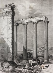 Ruinen des ionischen Tempels Tchavdere, Kleinasien von Salvatore Puglia