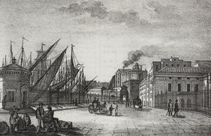 Via del Piliero gesehen von der Brücke dell