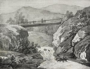 Ansicht von Allegheny, USA, Lithographie von Salvatore Puglia aus Poliorama Pittoresco, Nr. 44, 11. Juni von Salvatore Puglia
