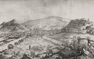 Ansicht von Athen, Griechenland, Lithographie von Salvatore Puglia aus Poliorama Pittoresco, Nr. 1, 13. August von Salvatore Puglia