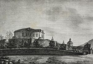Ansicht des Schlosses von Acerra, Kampanien, Italien von Salvatore Puglia