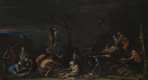Hexen bei ihren Beschwörungen