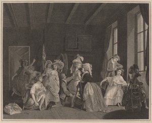 Die Vorbereitungen für das Ballett von Salvatore Tresca after Nicolas Lavreince
