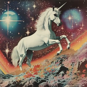 Kosmischer Einhorntraum