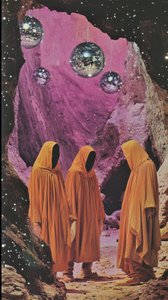 Verhüllte Figuren Disco-Höhle von Samantha Hearn