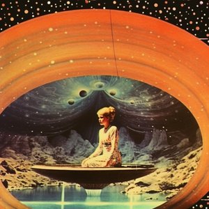 Meditierende Weltraumfrau von Samantha Hearn