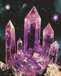 Mystische Amethystgalaxie von Samantha Hearn