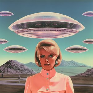 Retro-Alien-Begegnung