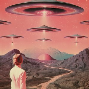Retro Alien Landschaft