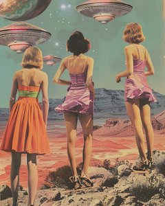 Retro Wüstenbegegnung von Samantha Hearn