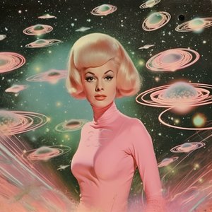 Retro Weltraum Glamour