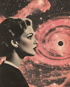Frau und kosmisches Geheimnis